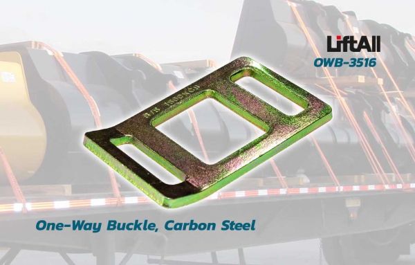 หัวล็อคสาย วัน-เวย์ บัคเคิ้ล 35 มิล One-Way Buckle, Carbon Steel OWB3516
