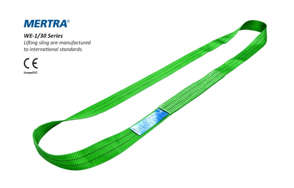 MERTRA® WE-1/30 Series Polyester 2-ply webbing slings
