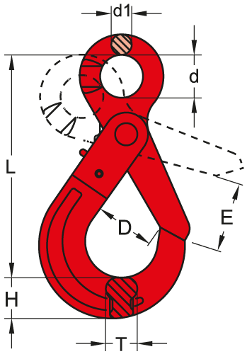 Eye Self Locking Hook Icon
