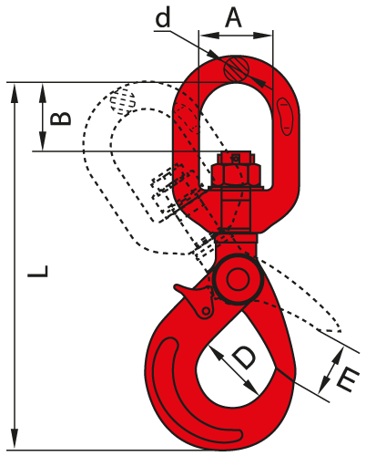 Swivel Self-Locking Hook Icon