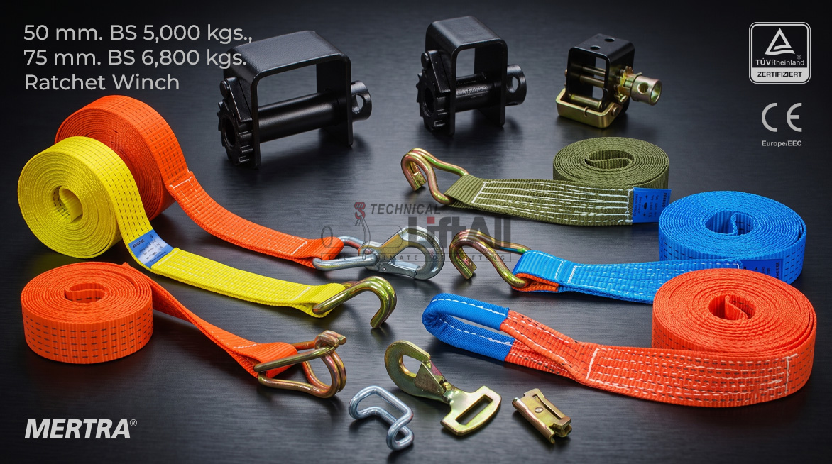 สายรัดตัวล็อคติดรถเทเลอร์ Trailer Winch with Hook สายรัดตัวล็อคติดรถเทเลอร์ (Trailer Winch with Hook)