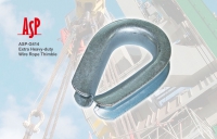ปลอกลวดสลิงสำหรับงานหนักพิเศษ รุ่น ASP-G414 Extra Heavy-duty Wire Rope Thimble