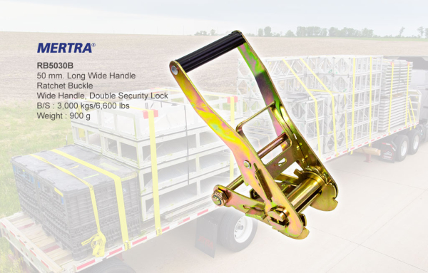 บัคเคิ้ลตัวโยกเร่งตึง Long Wide Handle Ratchet Buckle รุ่น RB5030B
